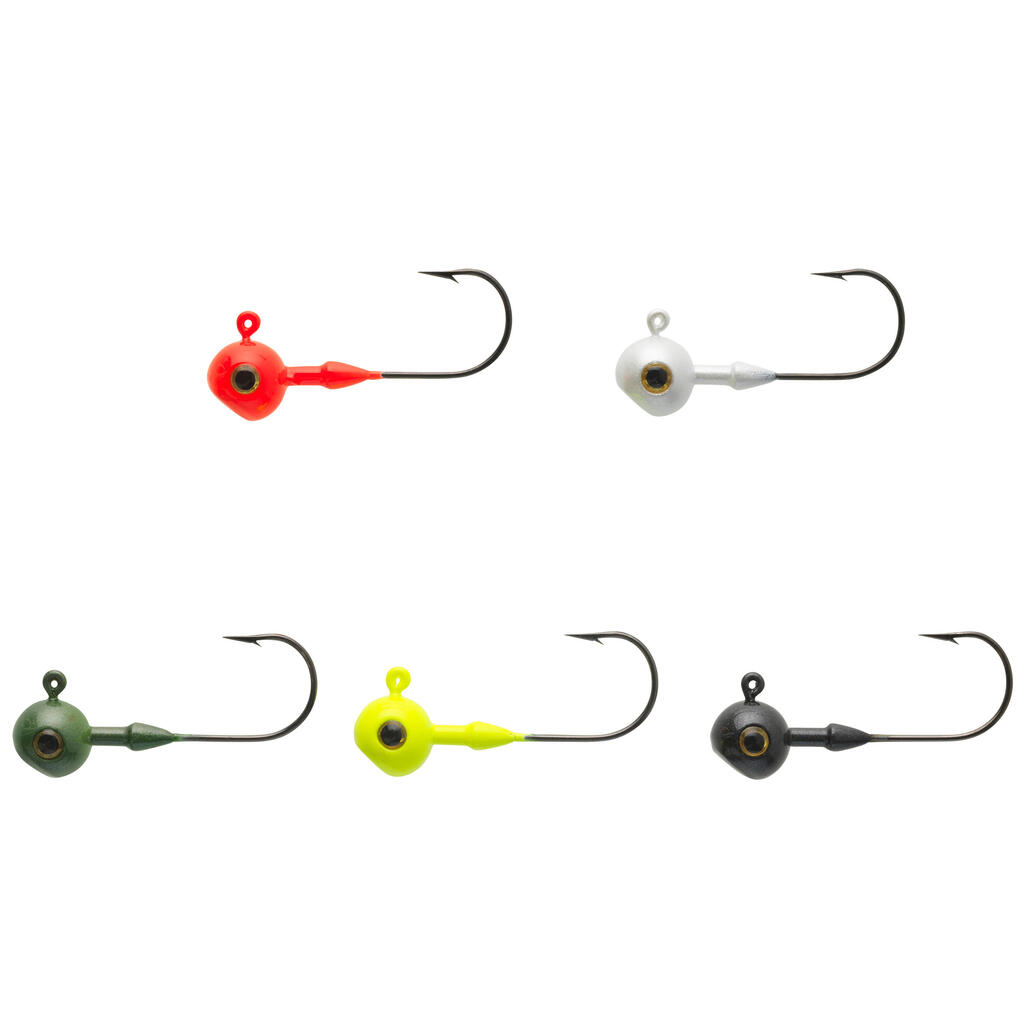 Coloured round jig head for soft lure fishing TP RD COLO 2 G