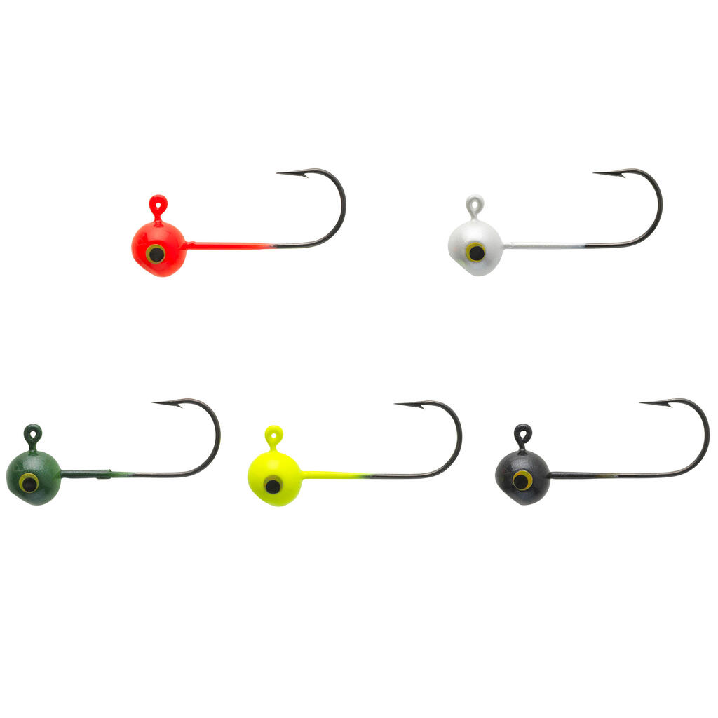 Coloured round jig head for soft lure fishing TP RD COLO 2 G