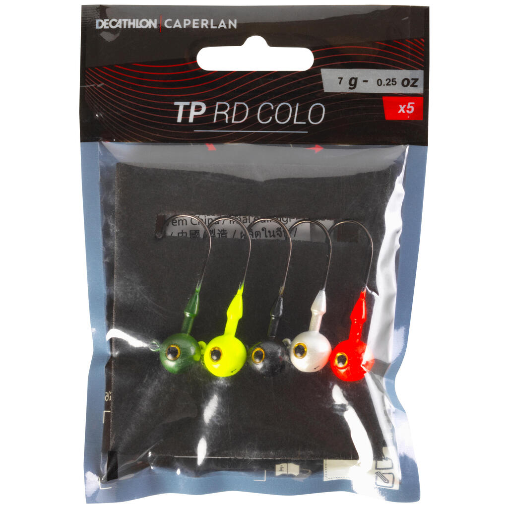 Barven jig trnek za ribolvo z mehko vabo RD COLO (2 g)