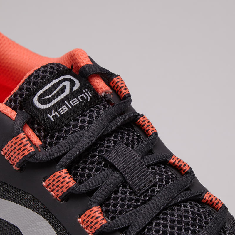 ACTIVE GRIP WOMEN'S RUNNING SHOES - GREY/CORAL