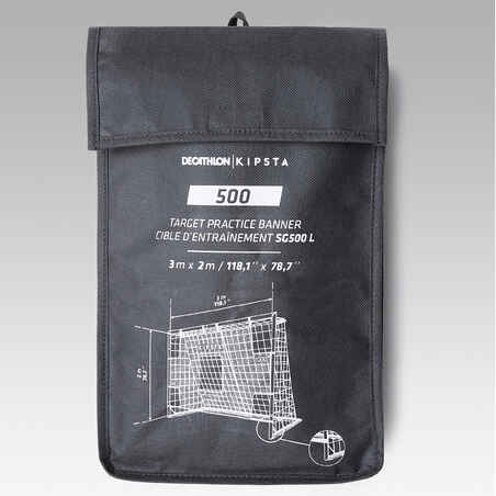 Football Target Practice Cover for SG 500 L and Basic Goal Size L 3x2m - Grey
