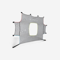 Football Target Practice Cover for SG 500 L and Basic Goal Size L 3x2m - Grey