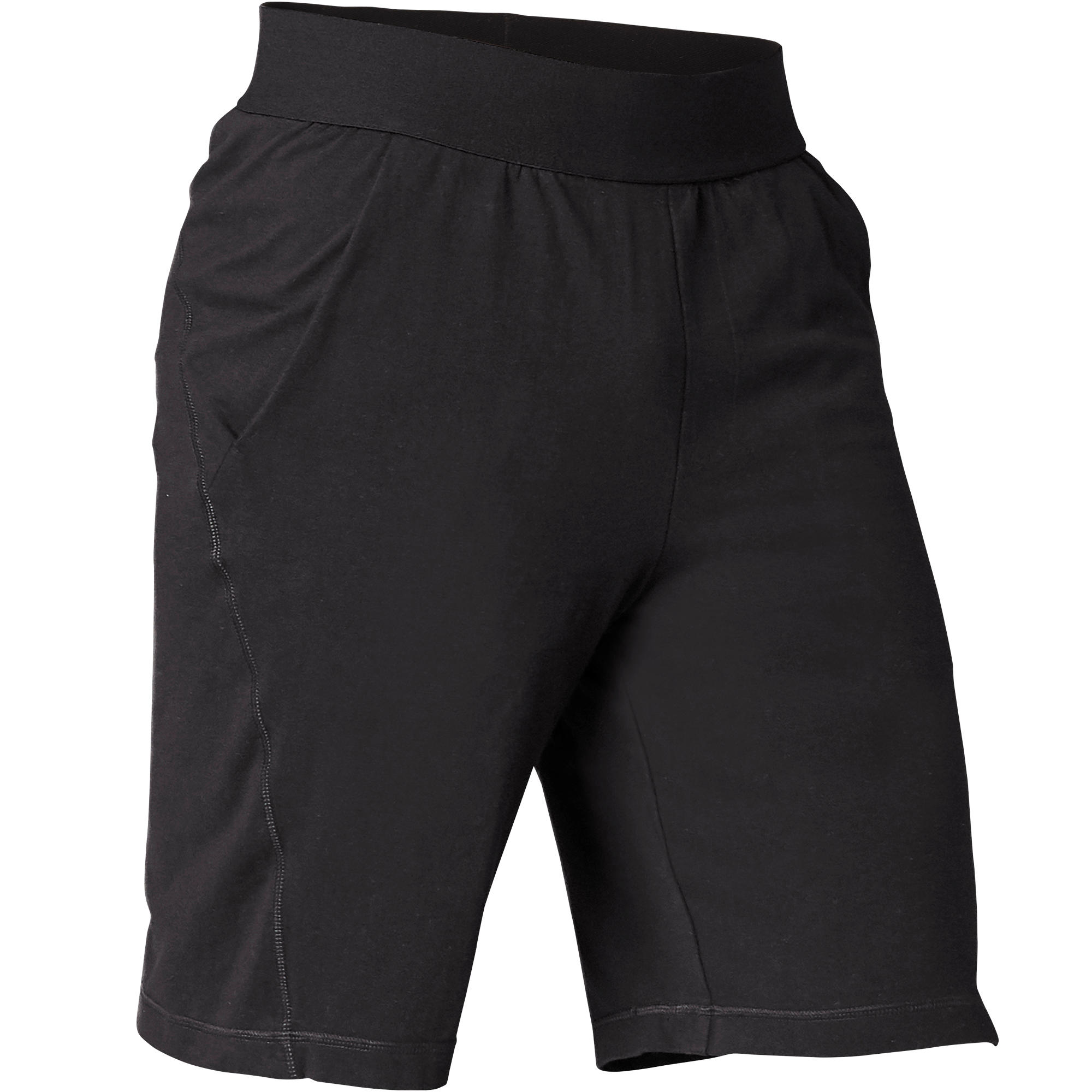 PANTALONES CORTOS HOMBRE SHORT COMFORT YOGA  ECOFRIENDLY NEGRO 8/9