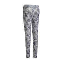 Girls' Warm Breathable Synthetic Leggings S500 - Grey with Black Print/White
