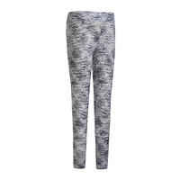 Girls' Warm Breathable Synthetic Leggings S500 - Grey with Black Print/White