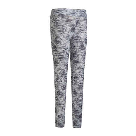 Legging chaud fille synthétique respirant - S500 gris imprimé noir & blanc