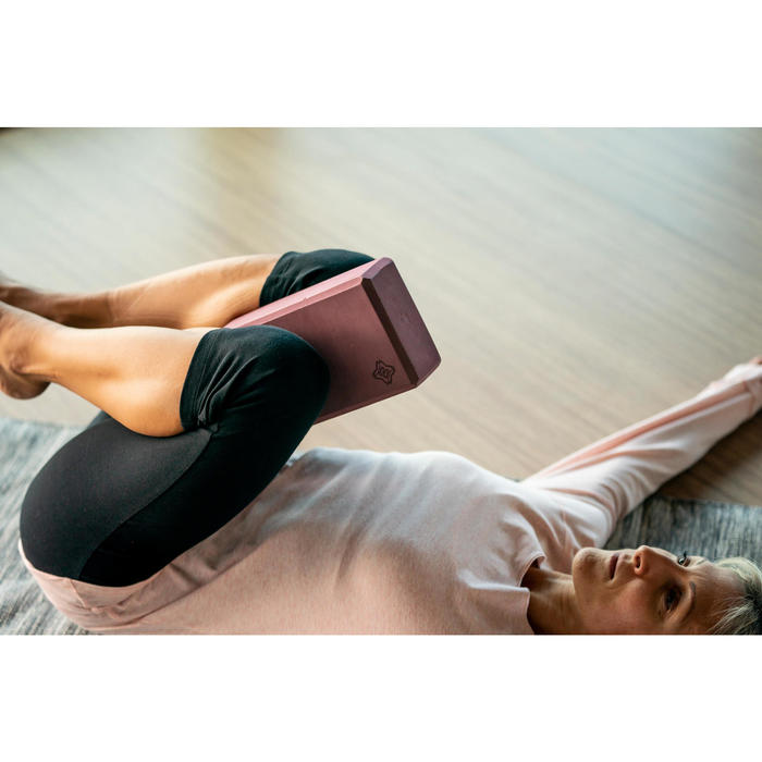 Yoga Foam Block Dark Grey Decathlon