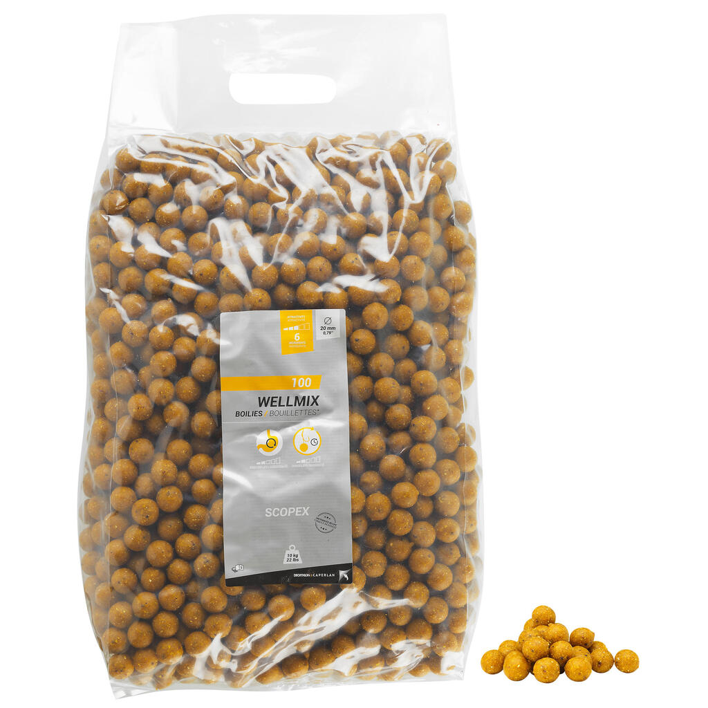 Boilas karpu makšķerēšanai “Wellmix”, 20 mm, 10 kg, ar krabju aromatizētāju