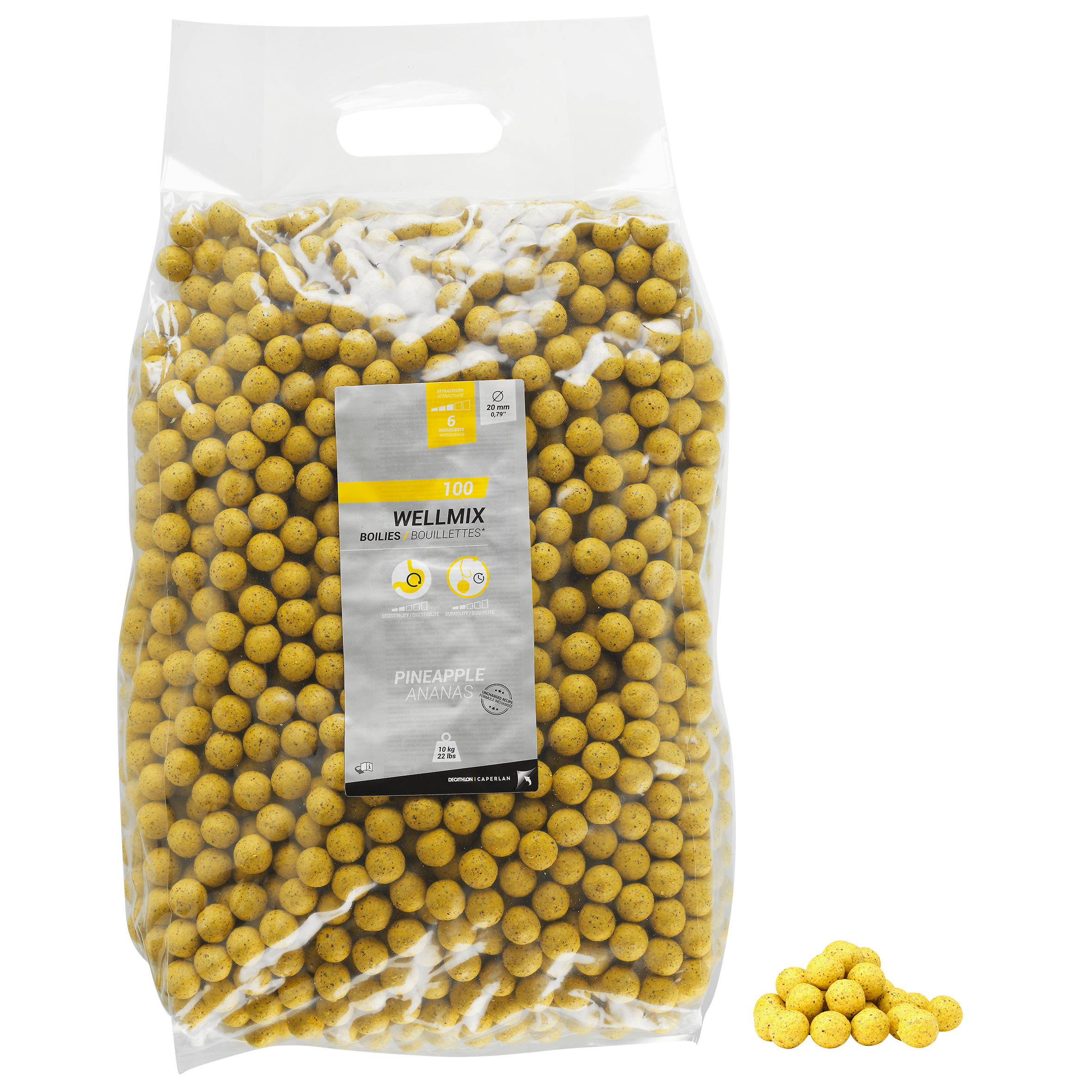 Boilies Wellmix ananas 10 kg