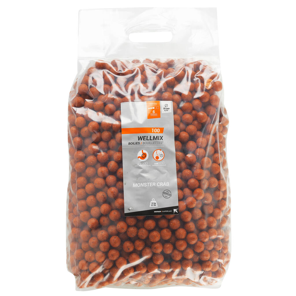 Boilies na lov kapra Wellmix 20 mm 10 kg 
krab