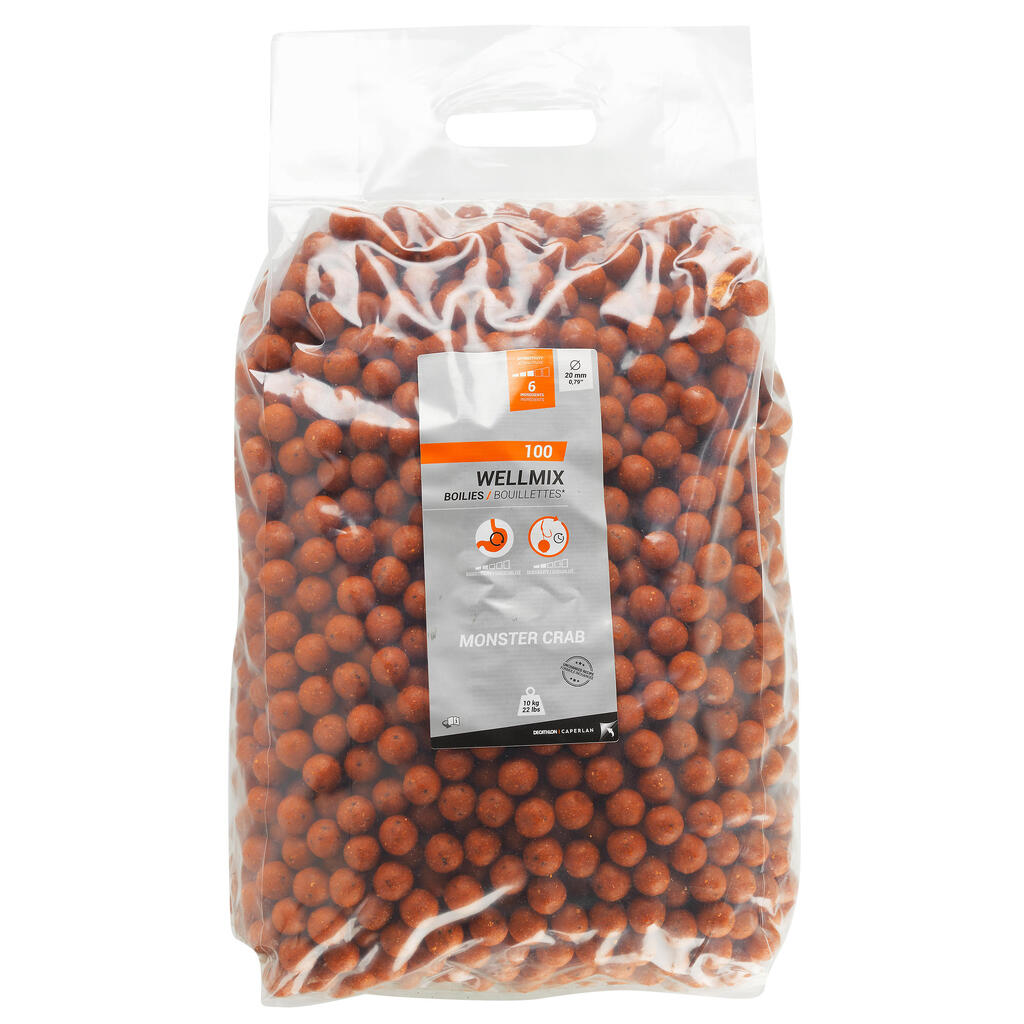 Bojliji za krapolov z okusom velike rakovice WELLMIX (20 mm, 10 kg)