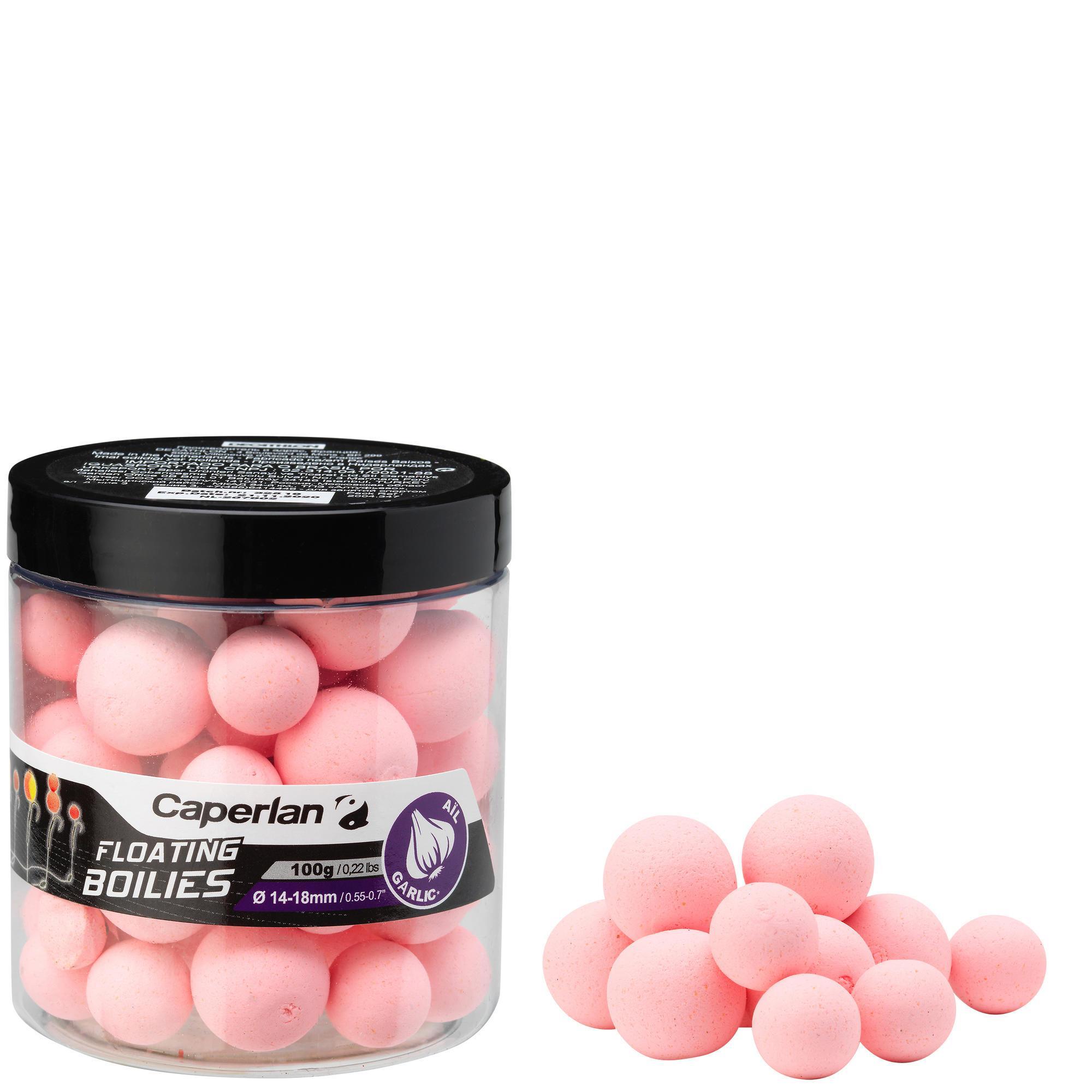 BOUILLETTES FLOTTANTES PÊCHE DE LA CARPE GARLIC 100gr 14 et 18mm - Caperlan