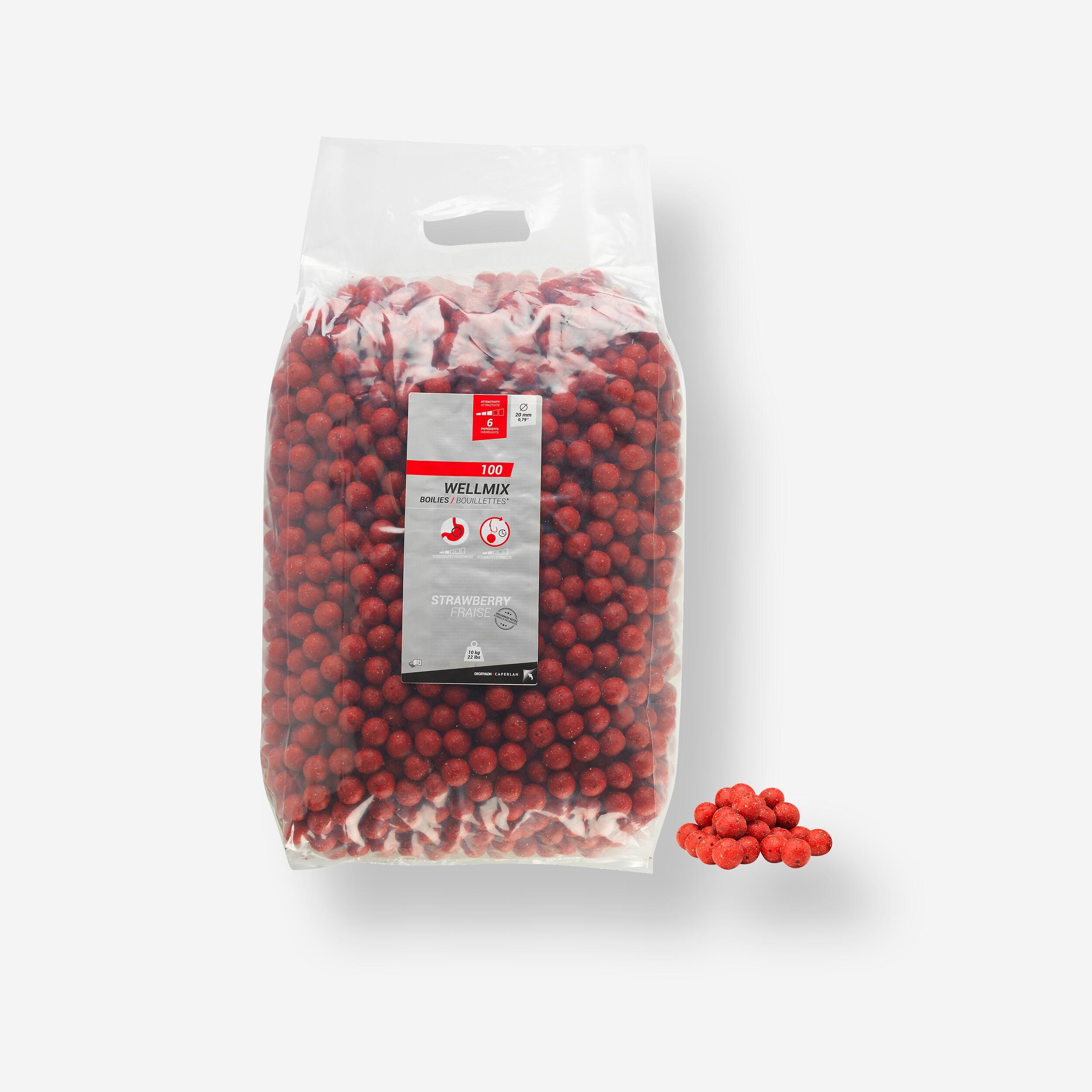 CAPERLAN CARP FISHING BOILIE 20 MM 10 KG - STRAWBERRY