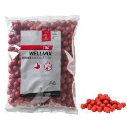 bouillettes pêche de la carpe wellmix 14 mm Strawberry 1 kg