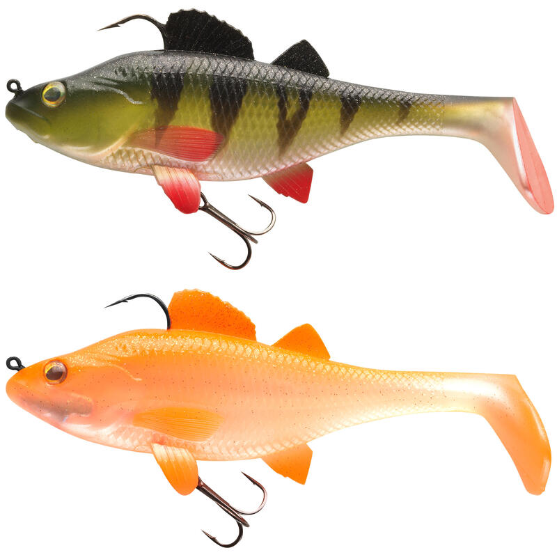 Kit Señuelos Pesca Spinning Shad PERCH RTC 170 PERCA / NARANJA