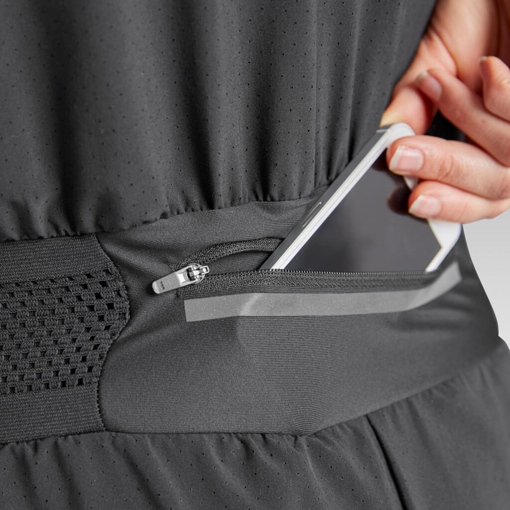 Combishort running femme - Dry+ noir