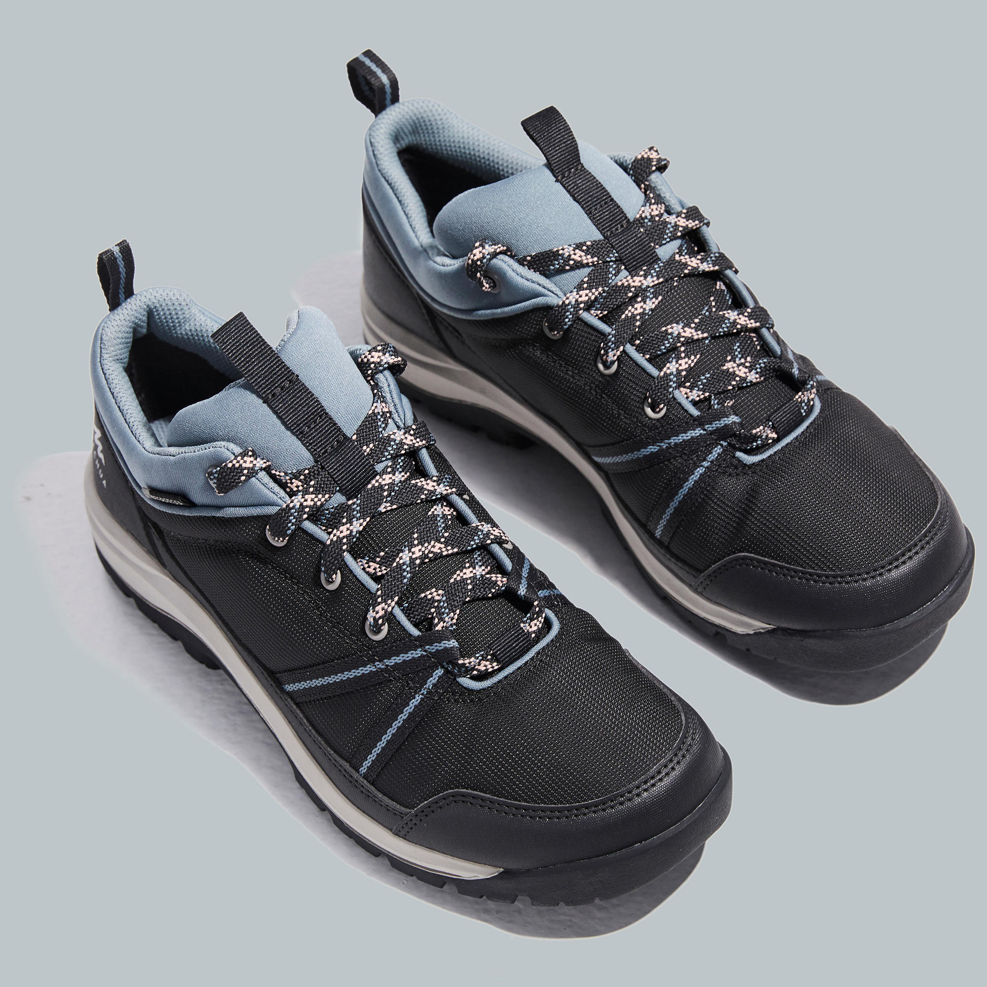 Women’s Waterproof Hiking Shoes - NH 100 Grey - QUECHUA