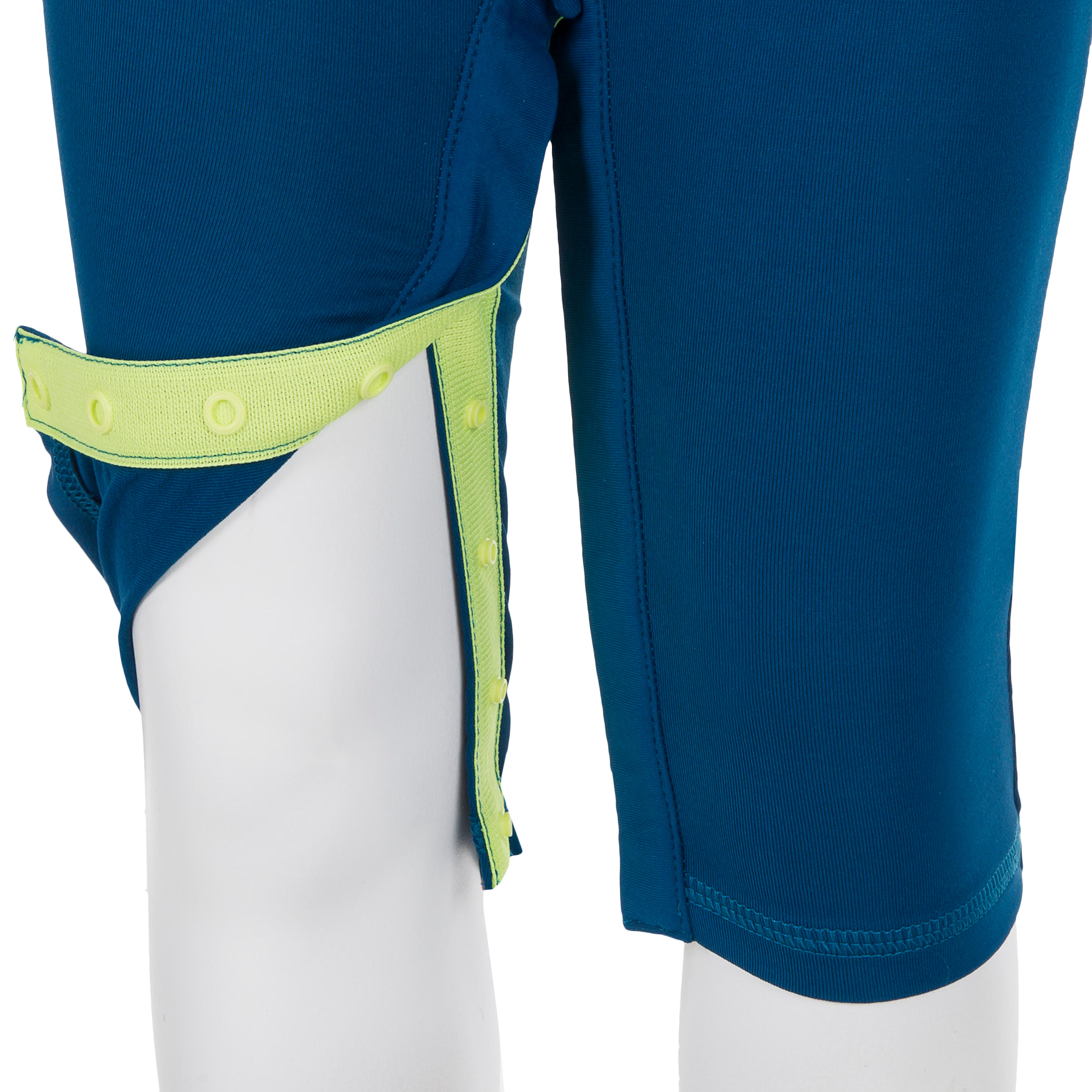 UV-resistant baby's short sleeve surfing shorty t-shirt – lime green 7/8