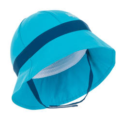Chapeau anti UV surf bébé bleu