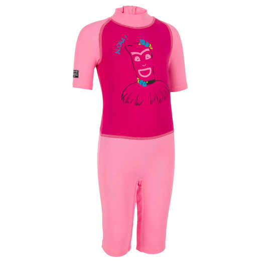 
      Baby Short Sleeve UV Protection Surfing Shorty T-Shirt - Pink
  