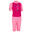 tee shirt anti UV shorty surf manches courtes bébé rose