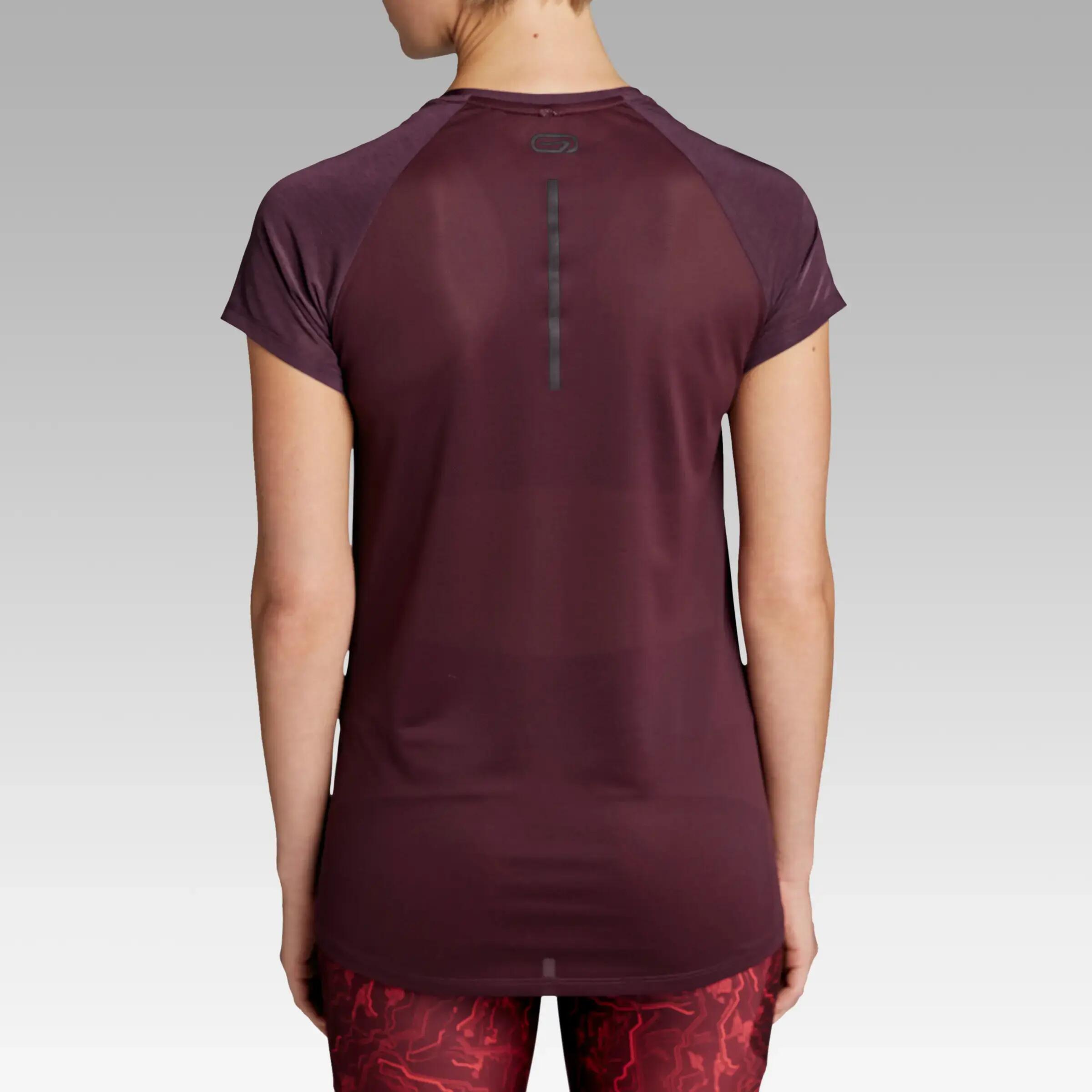 RUN LIGHT WOMEN'S T-SHIRT - PLUM 5/8