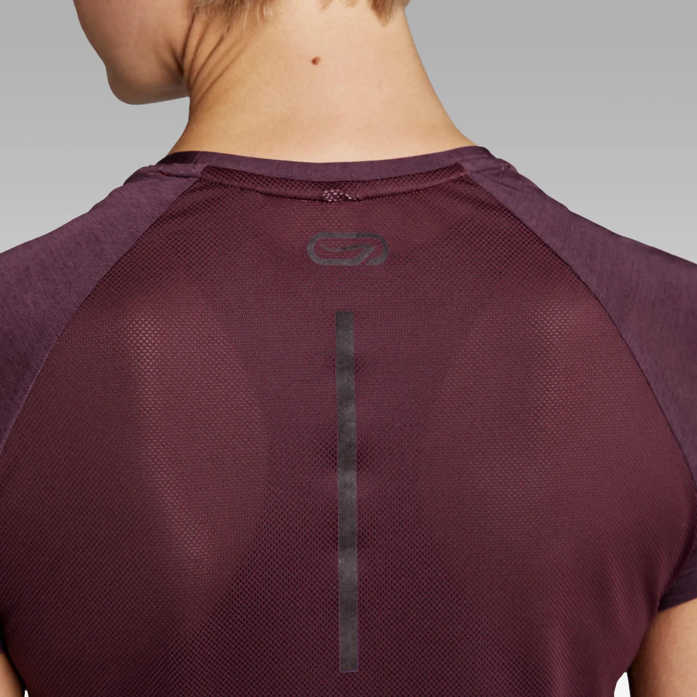 RUN LIGHT WOMEN'S T-SHIRT - PLUM 7/8