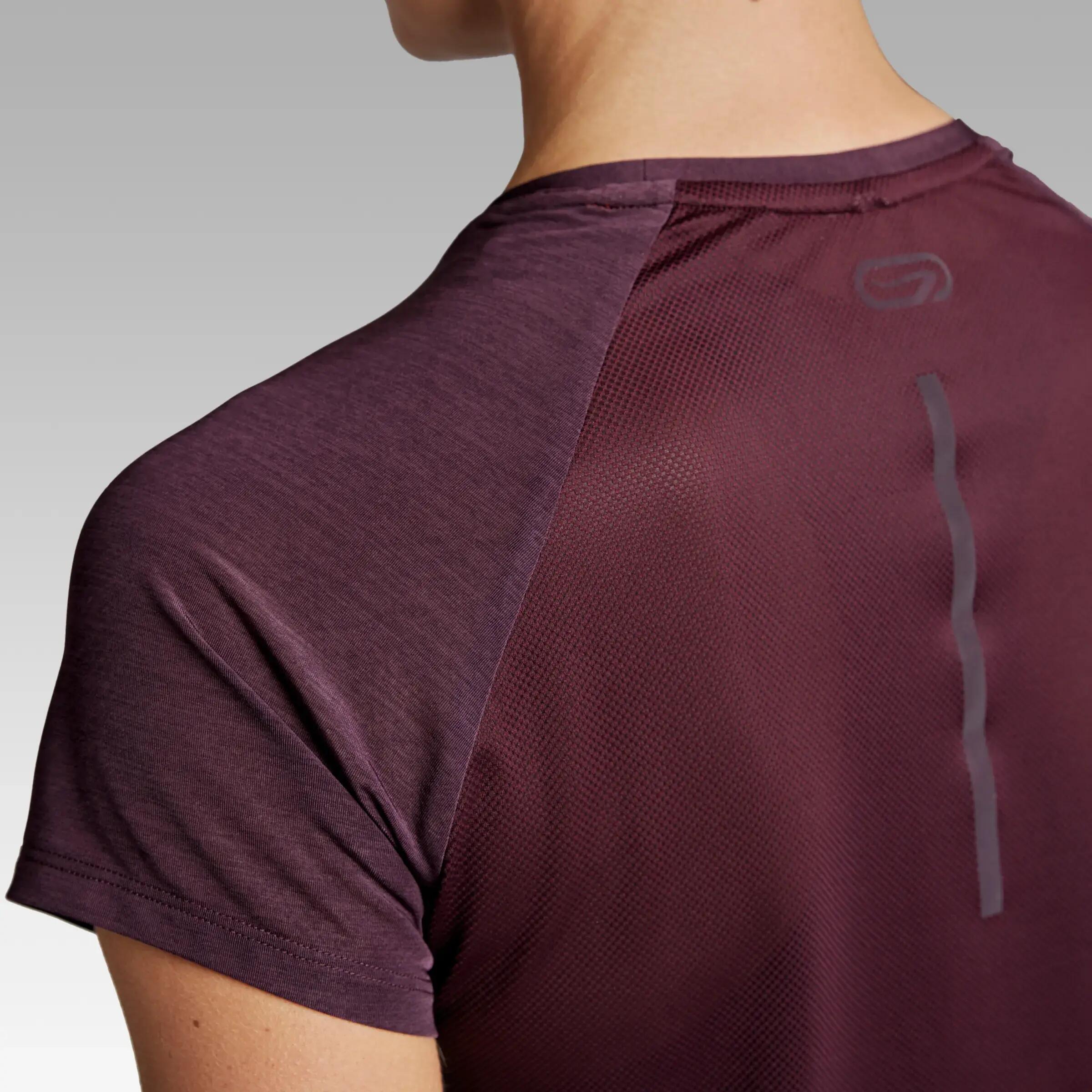 RUN LIGHT WOMEN'S T-SHIRT - PLUM 6/8