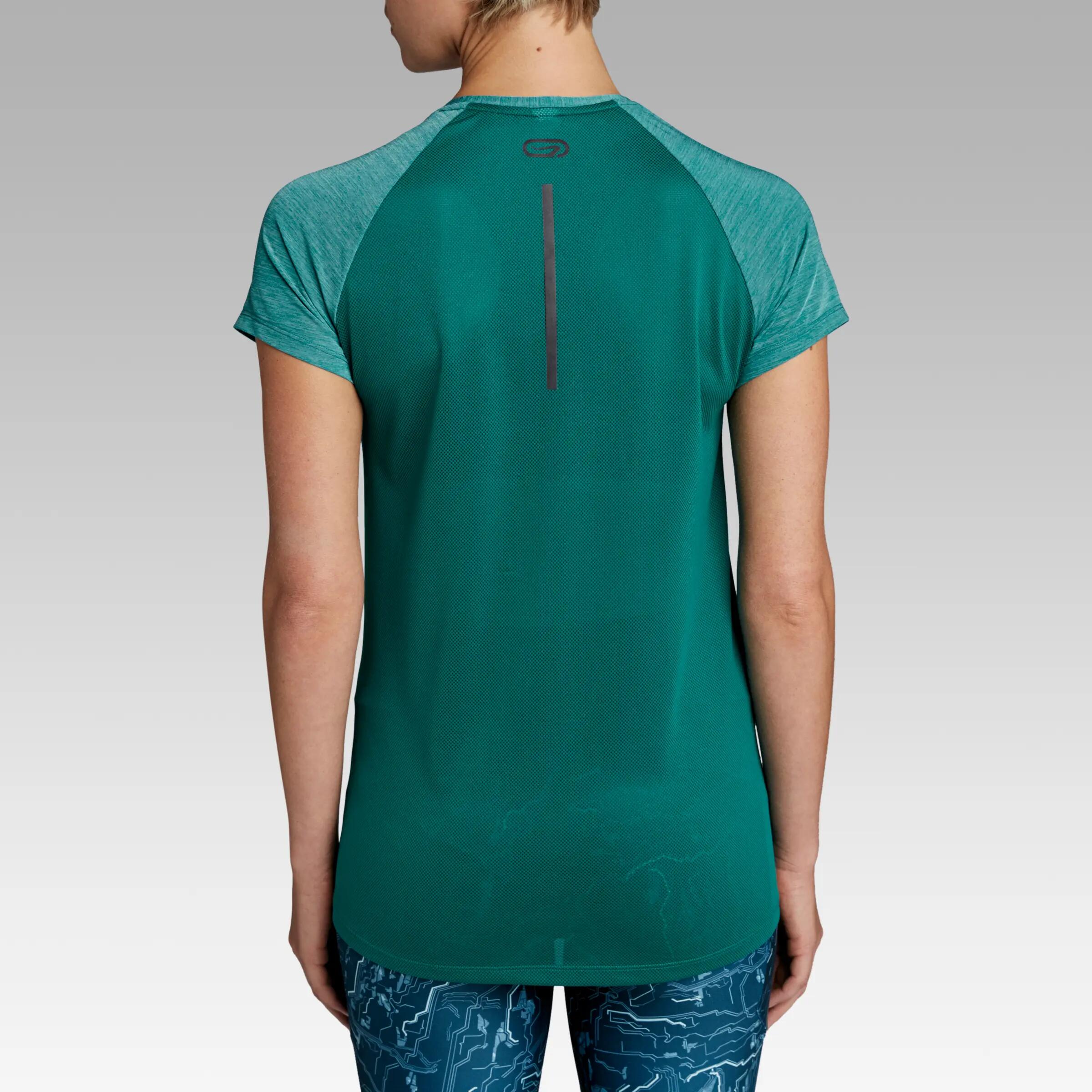 Run Light Women's Running T-shirt - Green 5/11