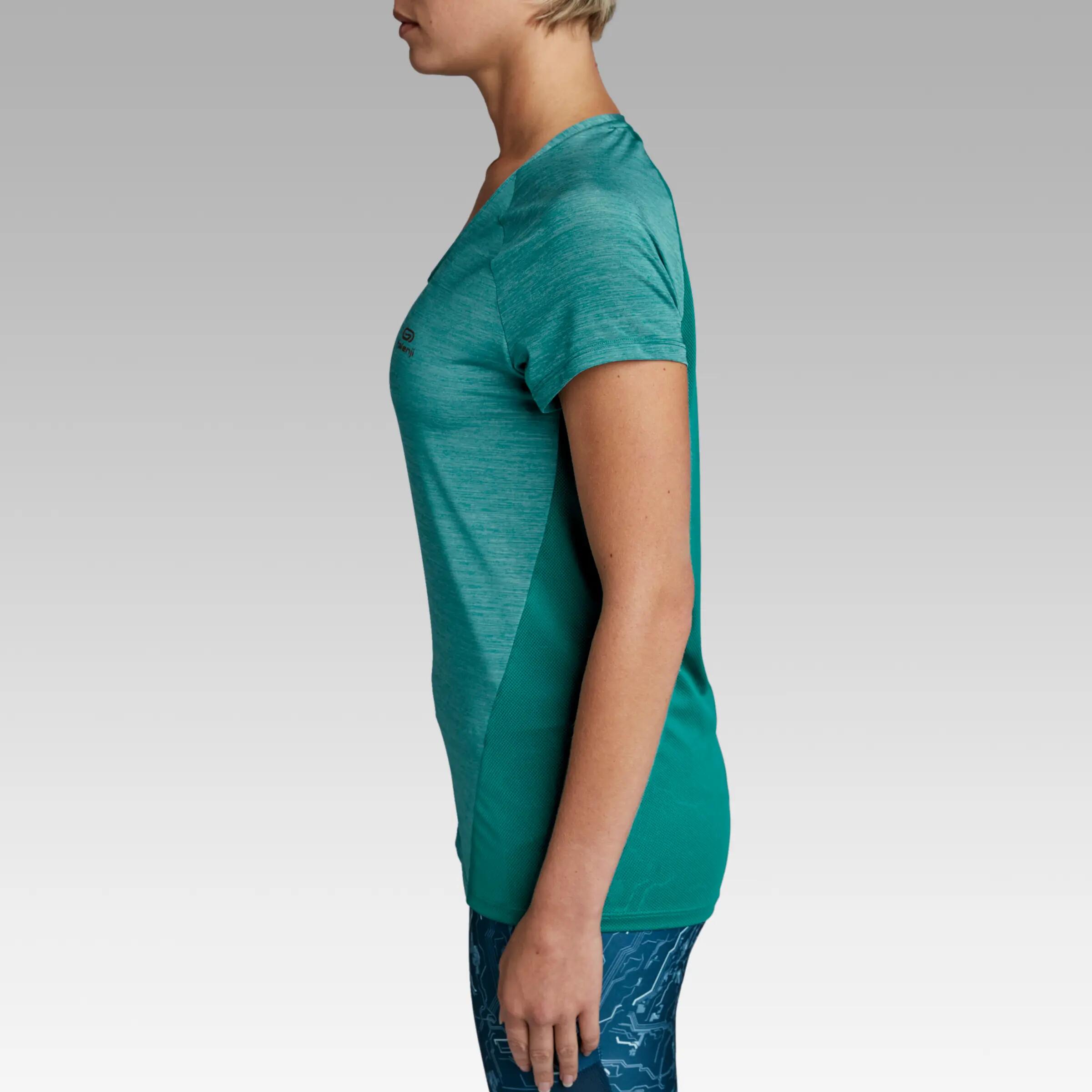 Run Light Women's Running T-shirt - Green 4/11