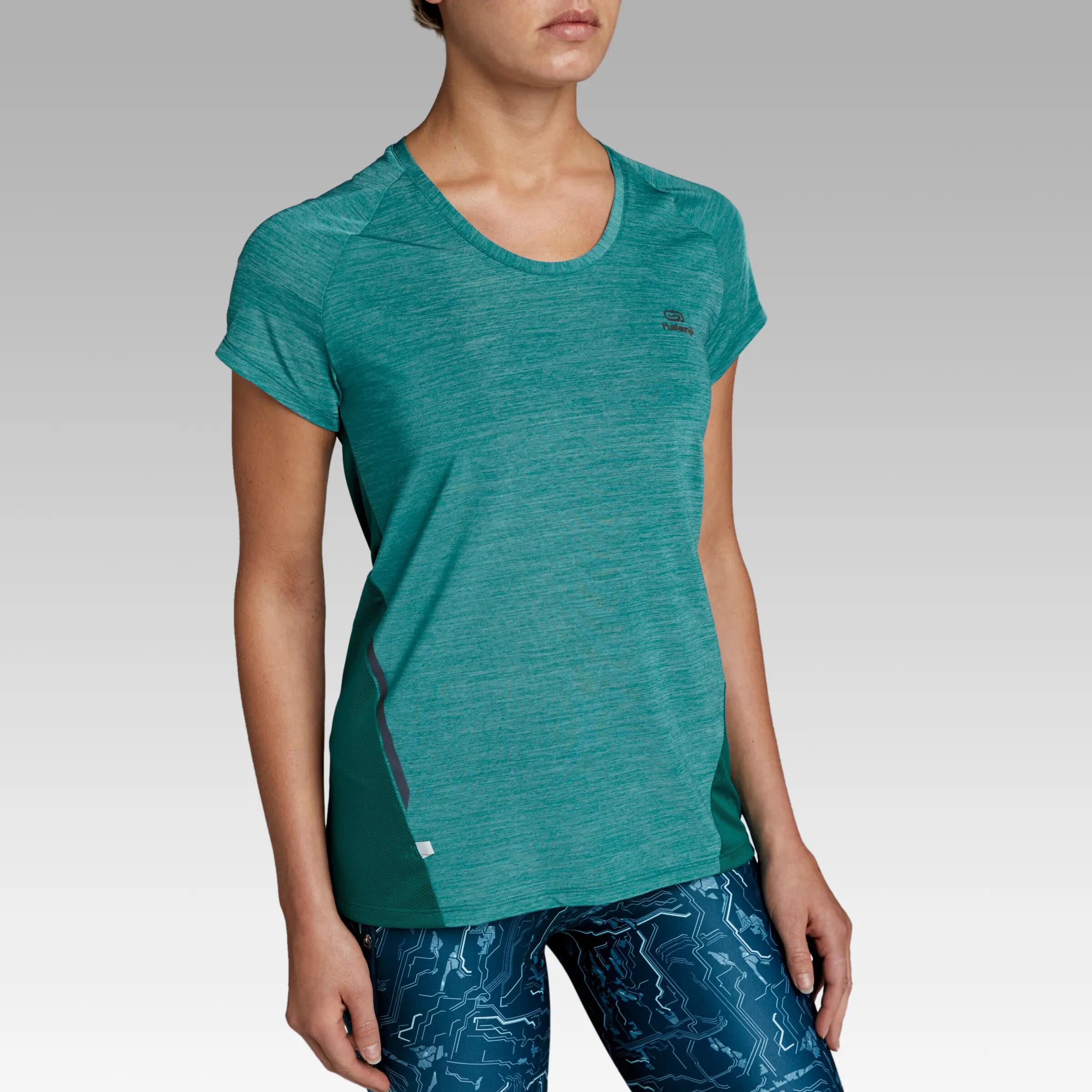 Run Light Women's Running T-shirt - Green 2/11