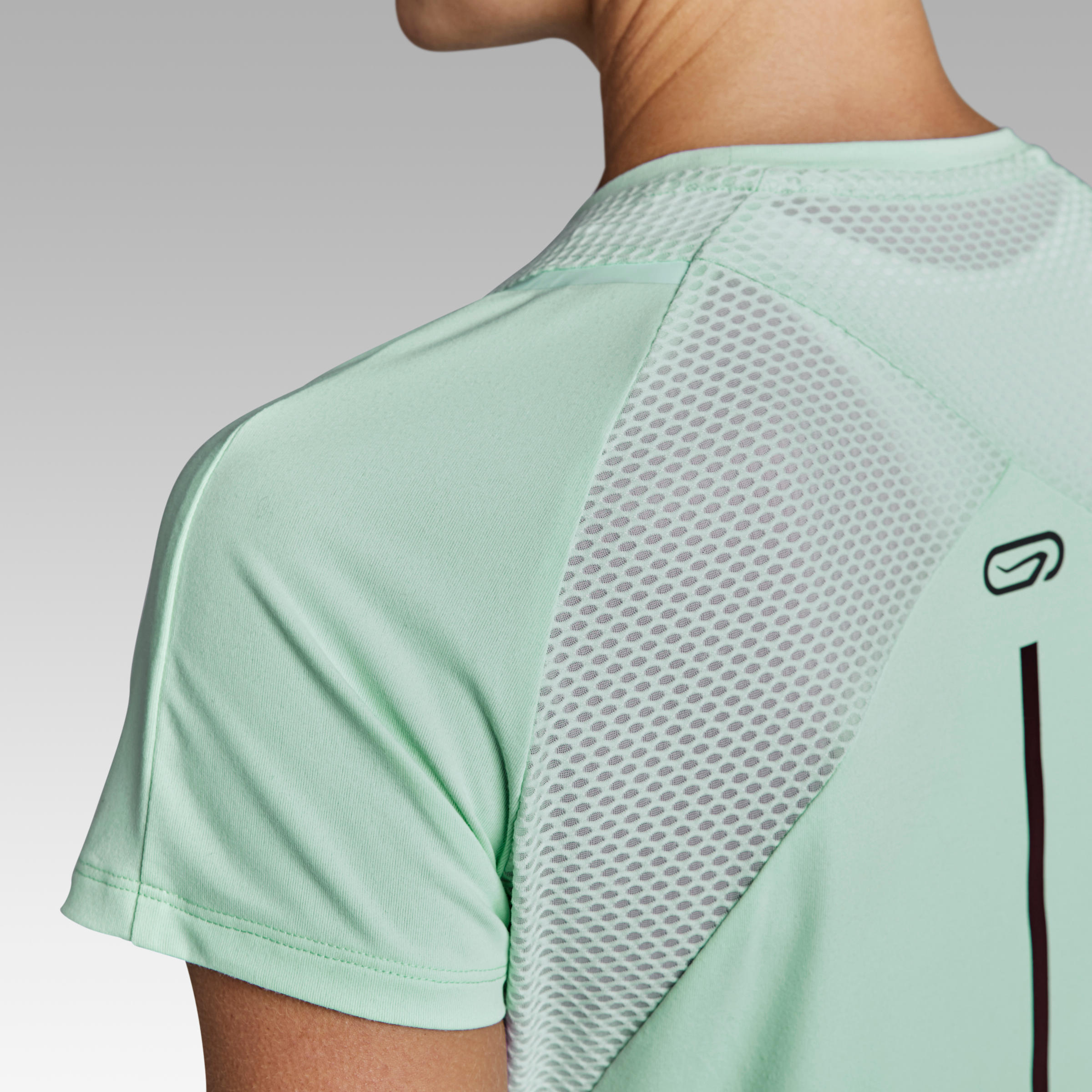 Run Dry+ Women's Running T-shirt - Light green 7/11