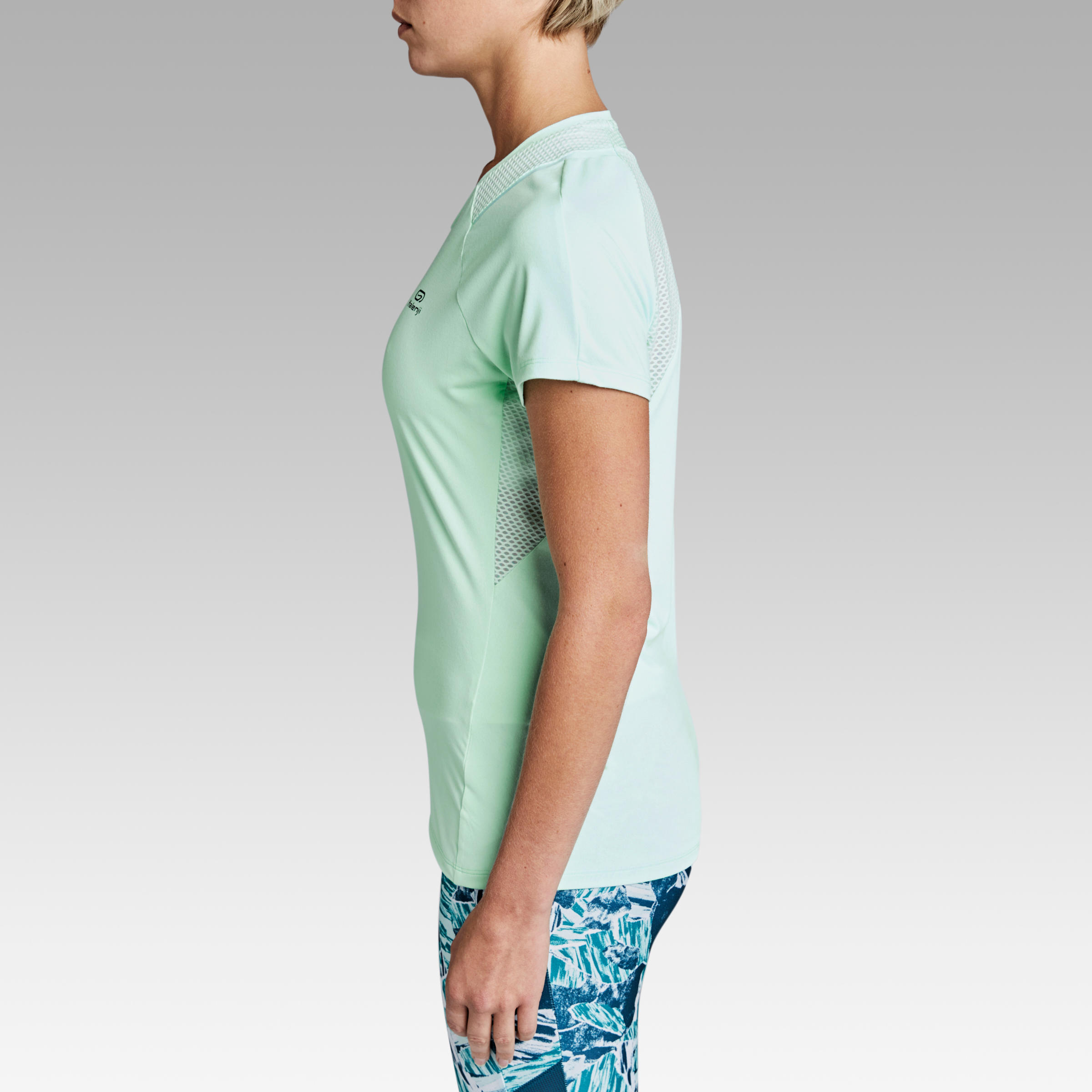 Run Dry+ Women's Running T-shirt - Light green 4/11