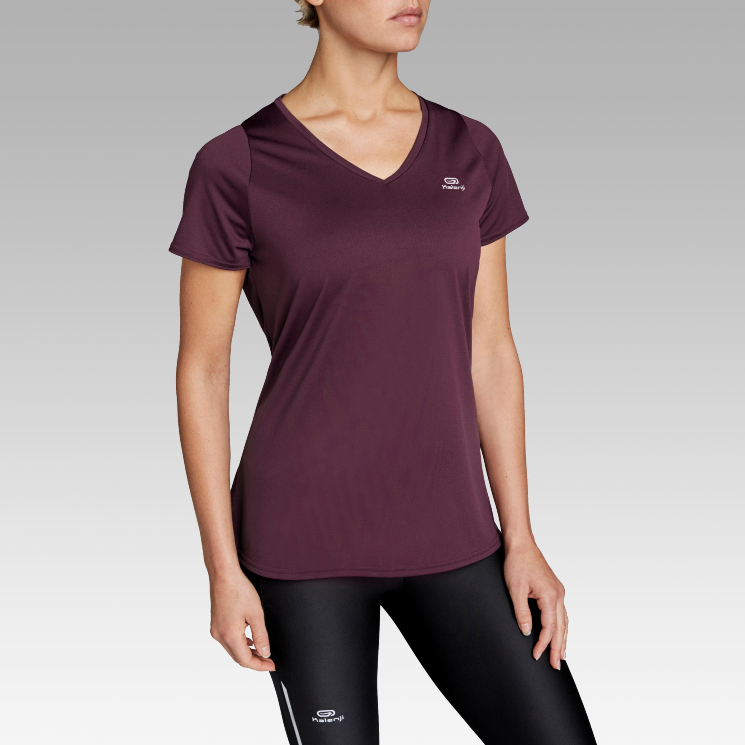 KALENJI Women's short-sleeved breathable running T-shirt Dry - purple