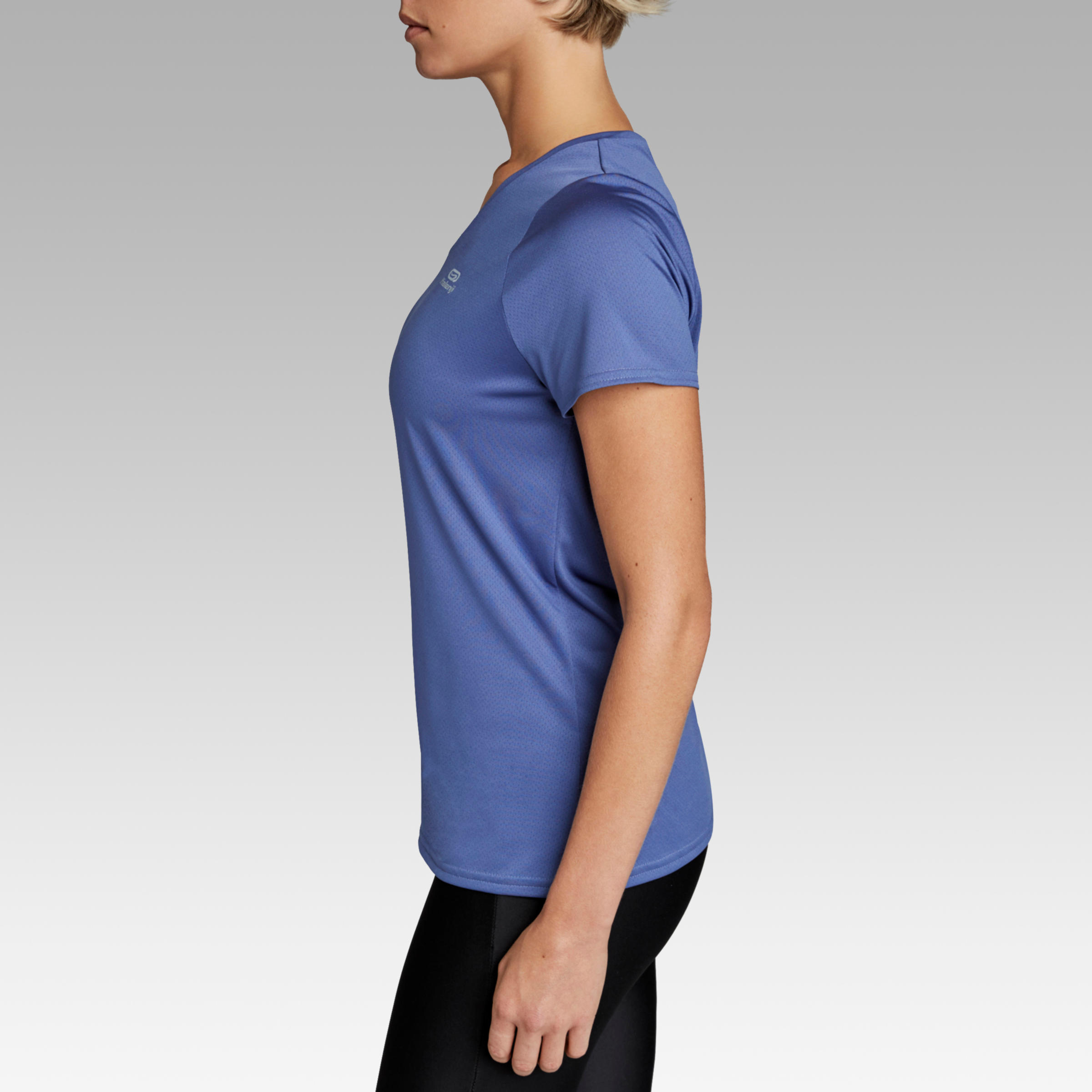 RUN DRY WOMEN'S RUNNING T-SHIRT - BLUE 5/9