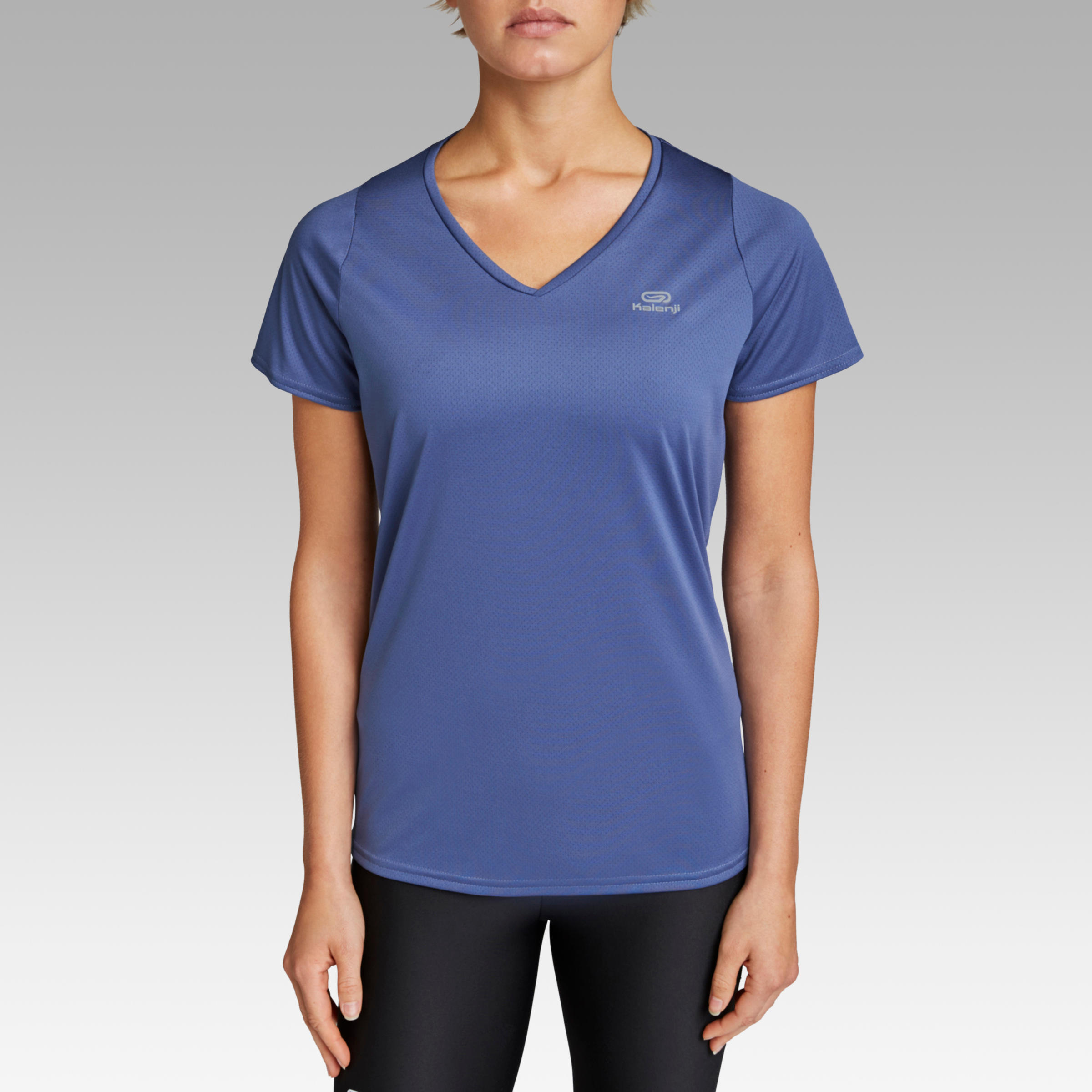 RUN DRY WOMEN'S RUNNING T-SHIRT - BLUE 4/9