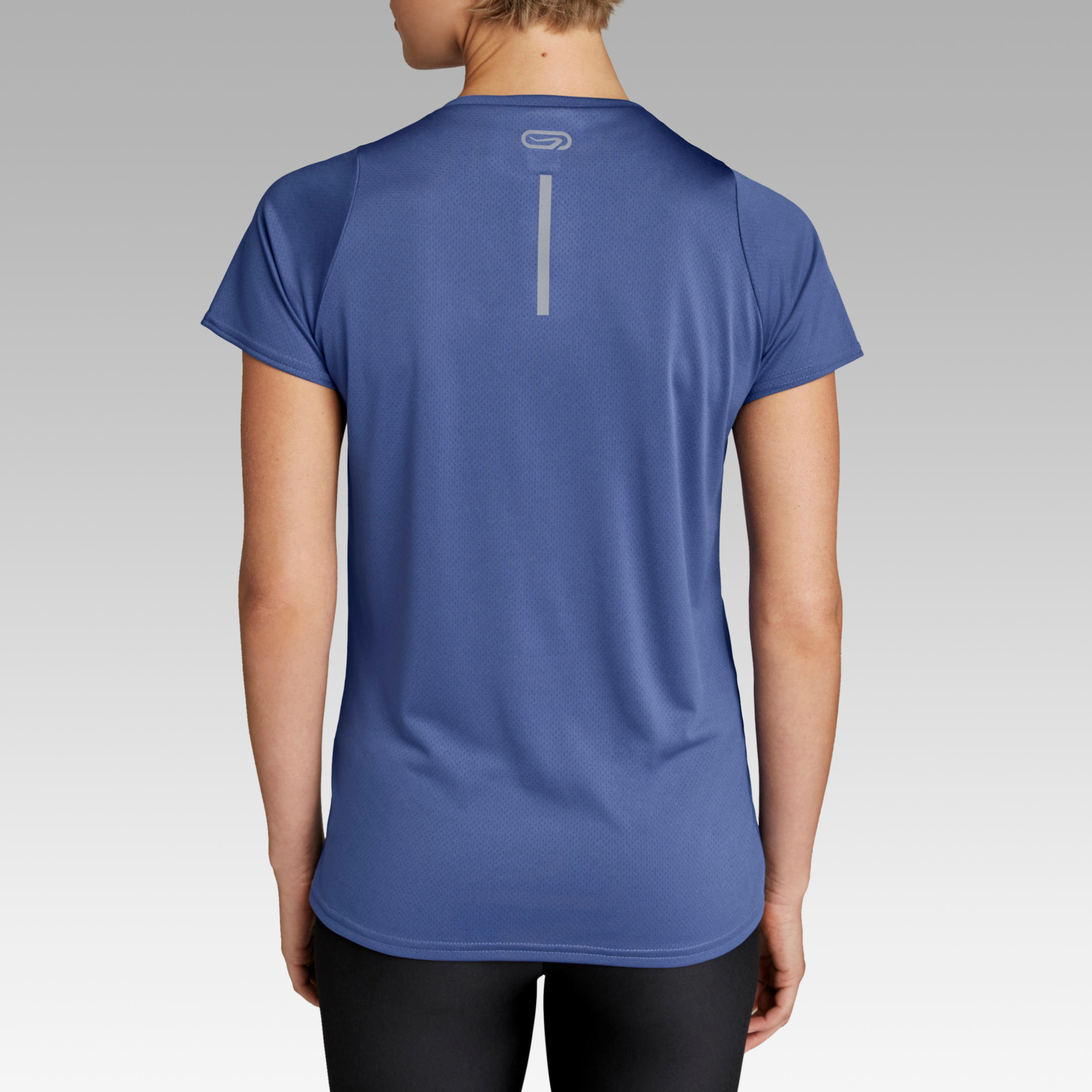 RUN DRY WOMEN'S RUNNING T-SHIRT - BLUE 6/9