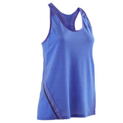 Camiseta Sin Mangas Running Kalenji Mujer Azul Lavanda