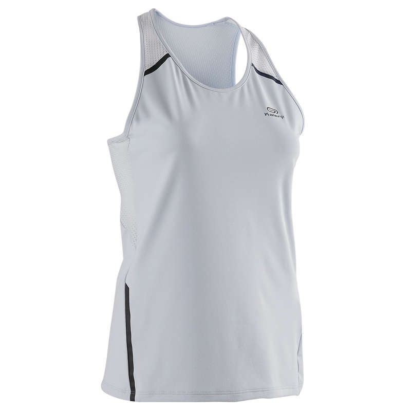 REGULAR WOMAN JOG WARM/MILD WHTR CLOTHES - Run Dry+ Women's Tank Top KALENJI