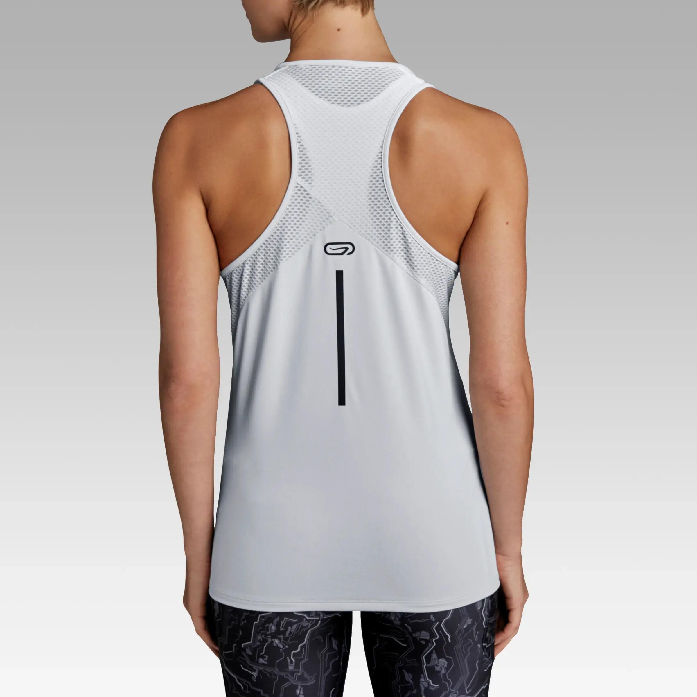 Run Dry+ Women's Running Tank Top - Light Grey 5/12