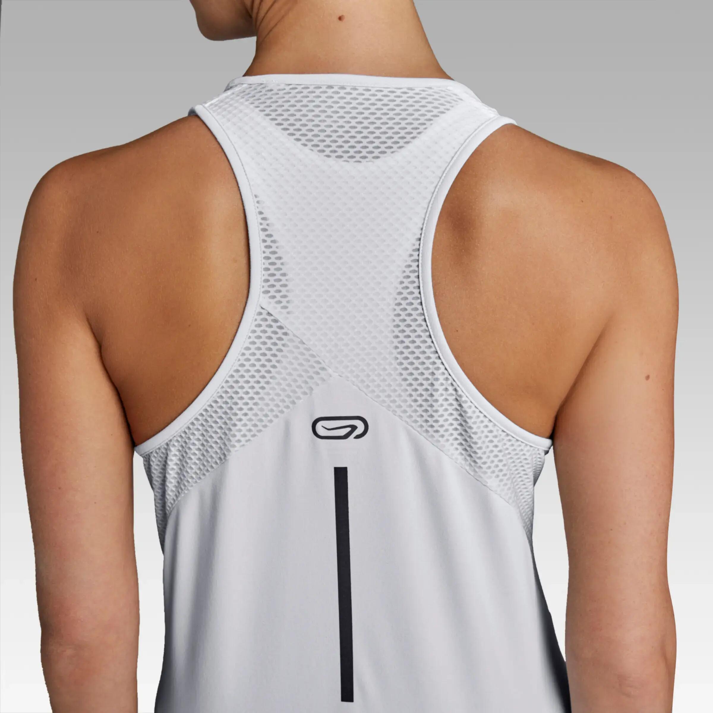 Run Dry+ Women's Running Tank Top - Light Grey 6/12
