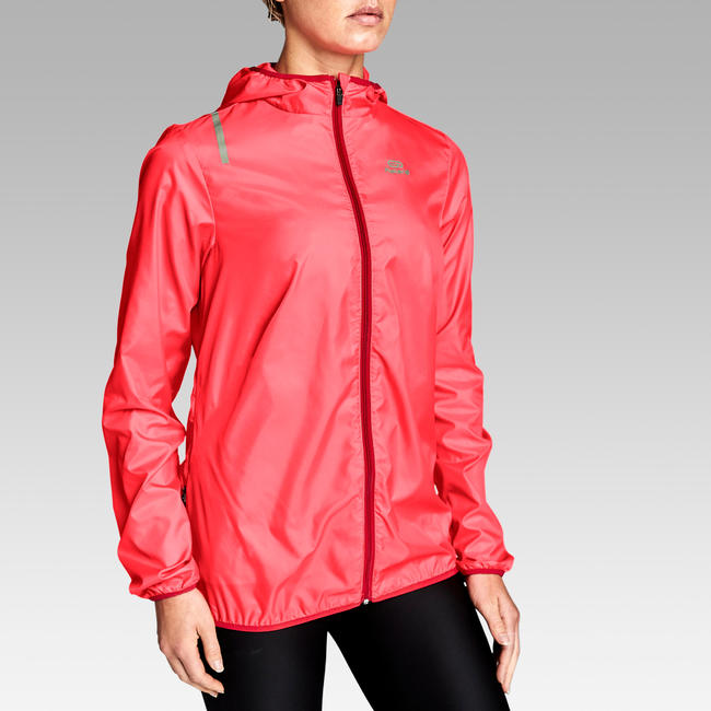 Download Run Wind Women's Running Windproof Jacket - Coral