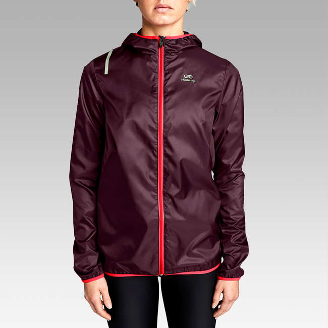 KALENJI Run Wind Windproof Women's Running Jacket Plum...