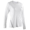Women's Running T-Shirt Sun Protect Long-Sleeves - glacier white