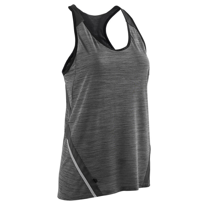 CAMISOLE DE COURSE FEMME COURSE LÉGÈRE GRISE CAMISOLE DE COURSE FEMME COURSE LÉGÈRE GRISE