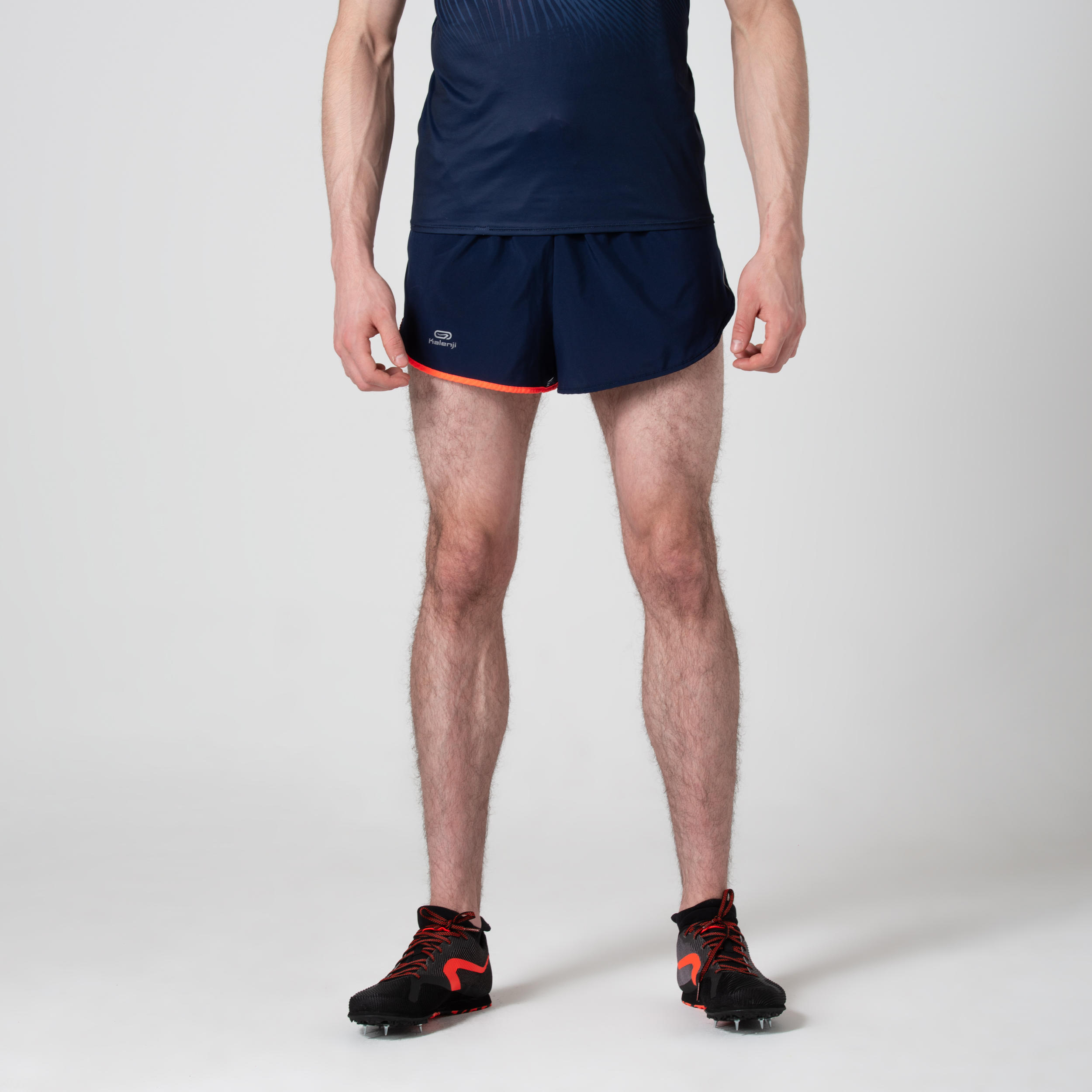 MEN'S ATHLETICS SHORTS BLUE AND ORANGE 2/14
