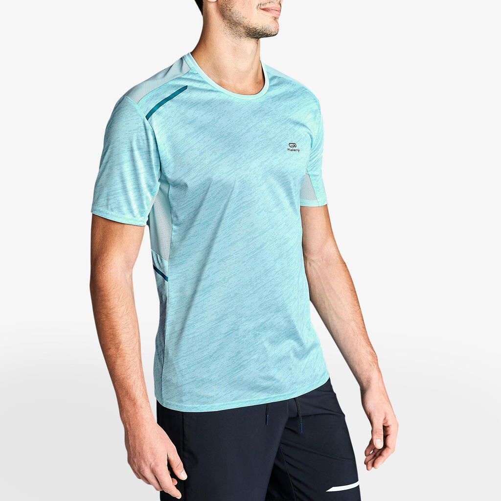 Laufshirt kurzarm Herren atmungsaktiv - Run 500 Dry+ blau