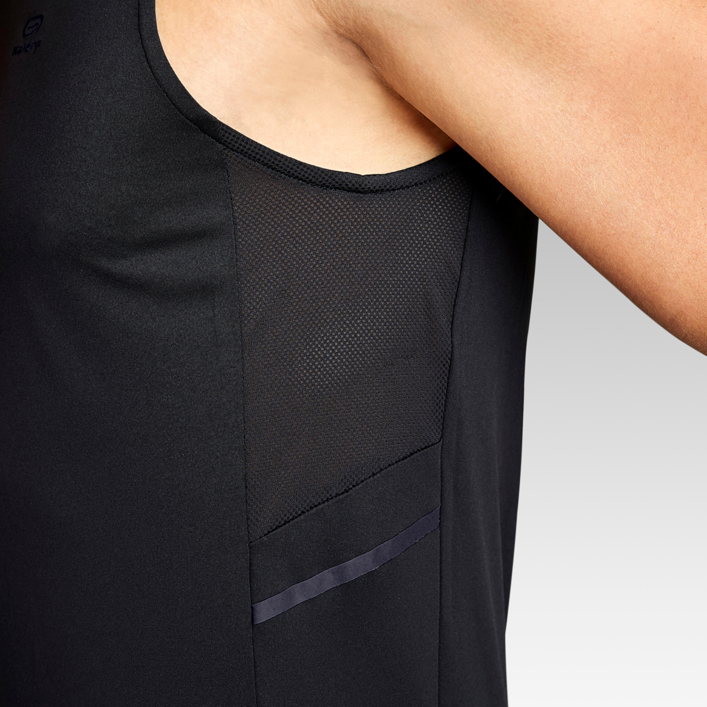 CAMISETA SIN MANGAS RUNNING HOMBRE RUN DRY+ NEGRO