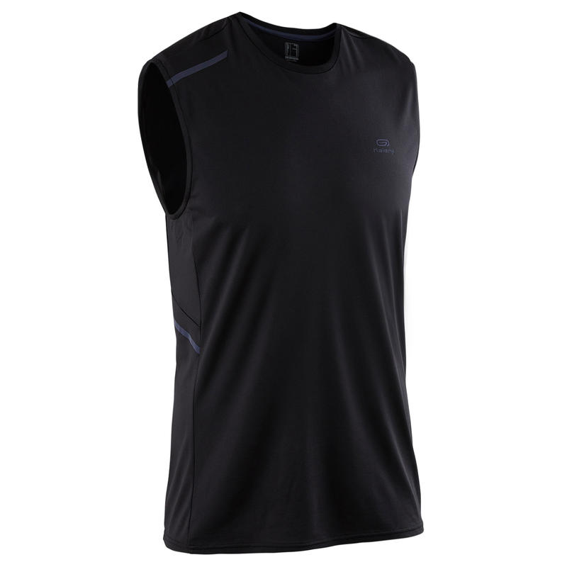 CAMISOLE COURSE À PIED HOMME KALENJI COURSE AU SEC NOIR CAMISOLE COURSE À PIED HOMME KALENJI COURSE AU SEC NOIR