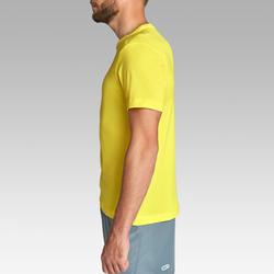 RUN DRY MEN'S RUNNING T-SHIRT - YELLOW